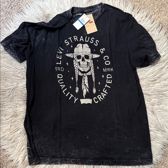 Levi's Black Skull Graphic Tee - Picture 1 of 8